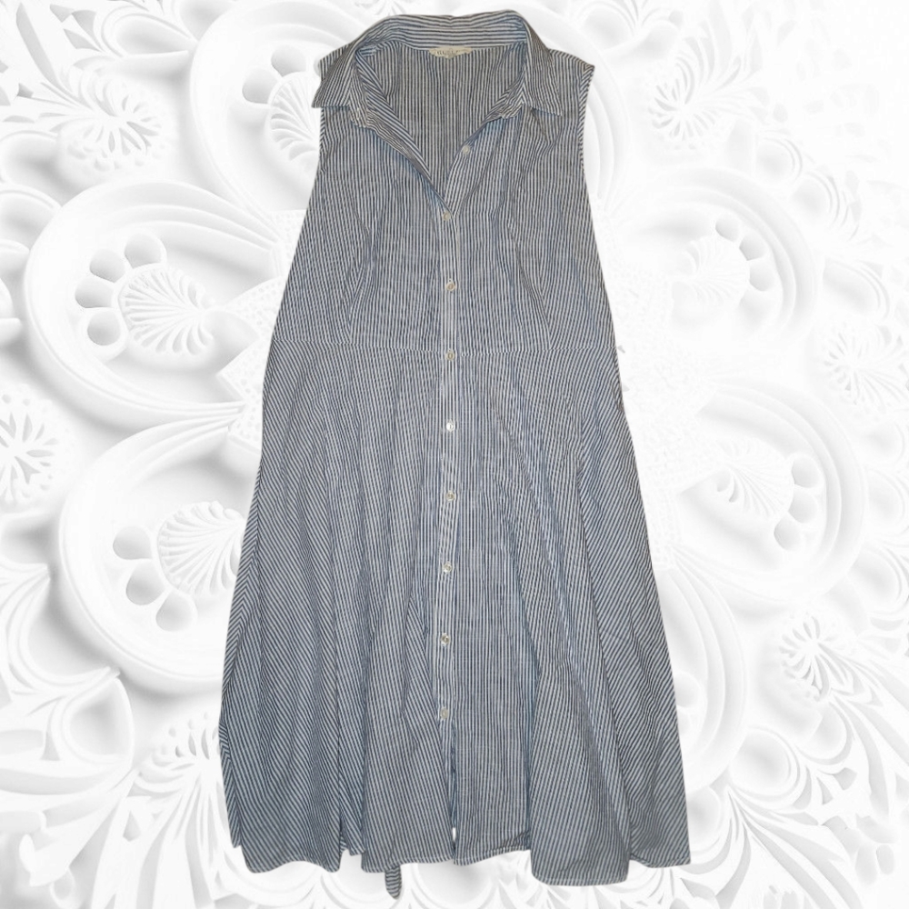 Parallel Skies. Striped Sleeveless Dress